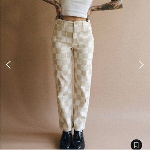 P&Co 304 Service Fatigue Pants - Stone Checkered